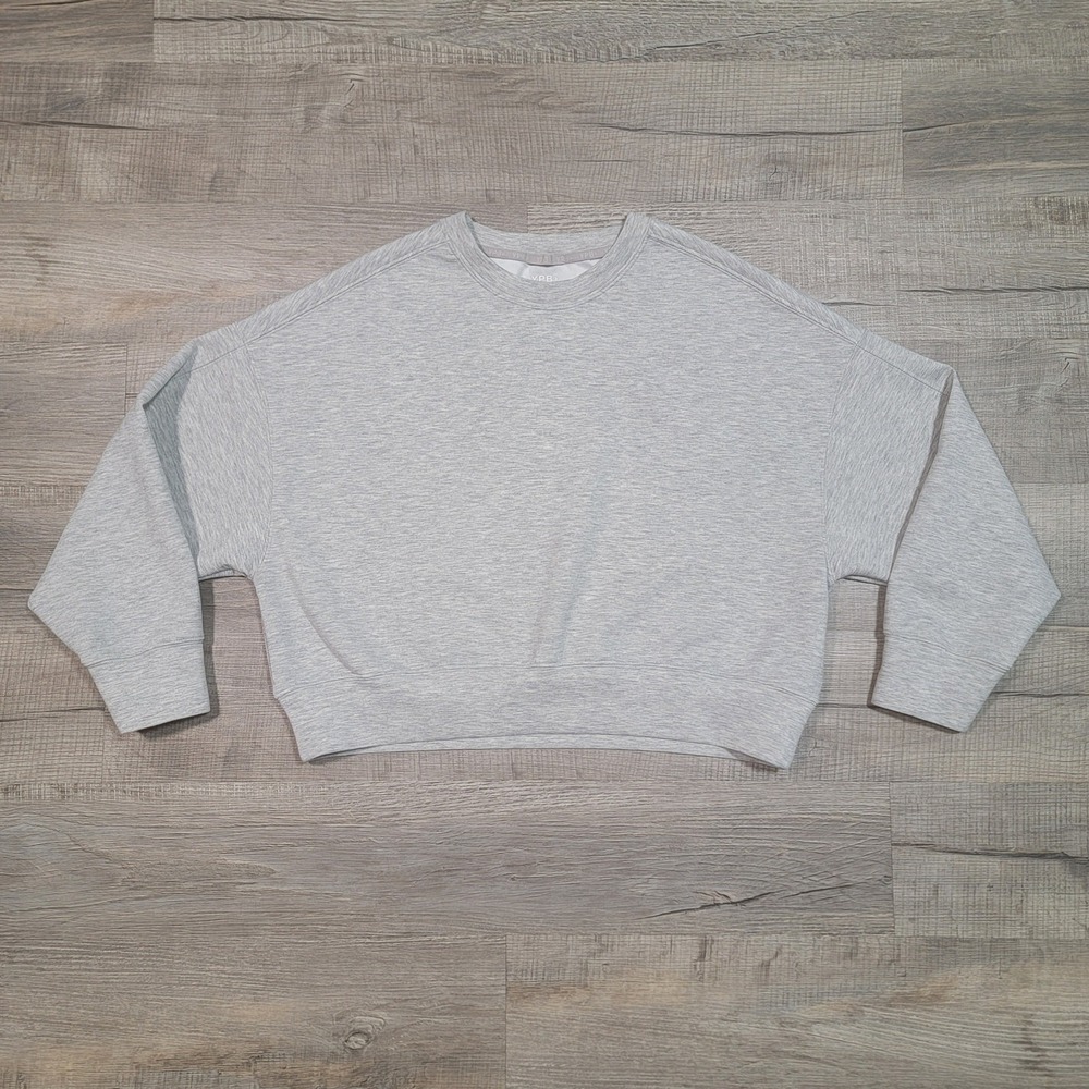Abercrombie & Fitch‎ YPB Neo Knit Crew Neck Sweatshirt Size Medium Heather Gray
